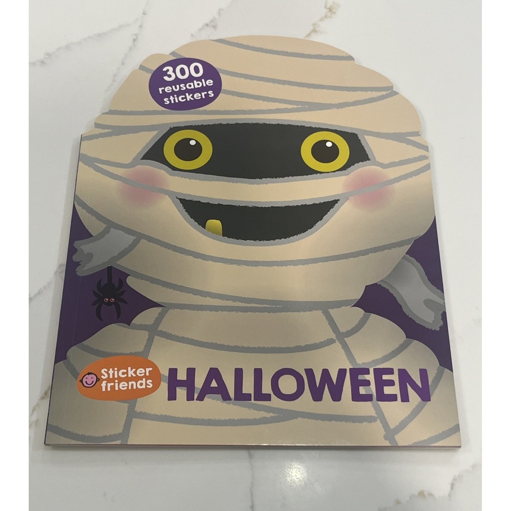 Sticker Friends Halloween Sticker Story Book W/300 Reusable Stickers Ages 3+ NEW